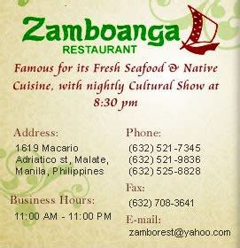 zamboanga restaurant manila|Zamboanga, Malate, Manila .